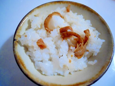 ホタテの甘辛煮　生姜醤油で簡単に混ぜご飯